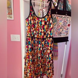 Heart of Haute Large Colorful Harlequin Dress